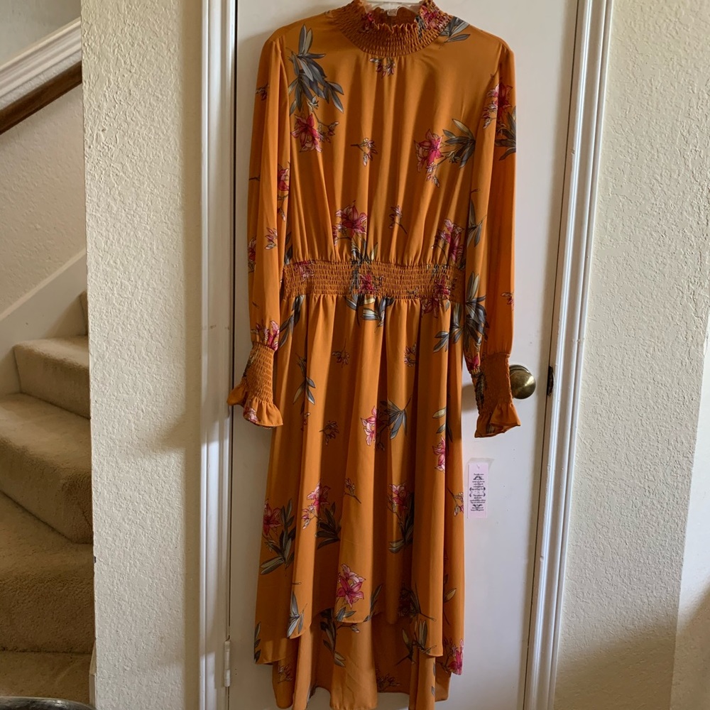 NWT nanette long sleeves floral dress size 12